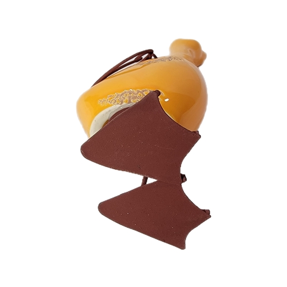 10" Yellow Duck Ceramic Body Metal Wings And Feet. - Picture 7 of 9